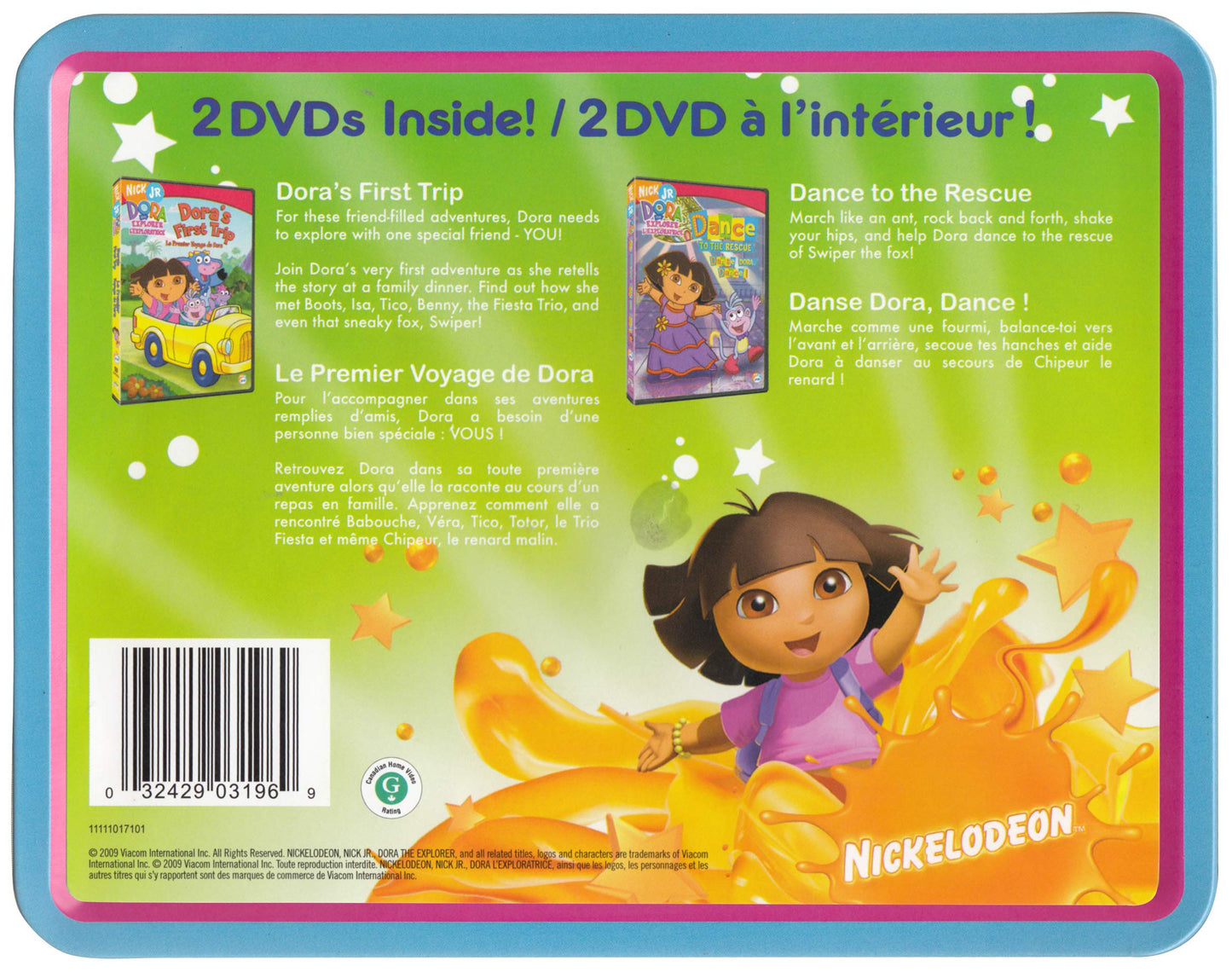 Darling Dora (Dora The Explorer: First Trip / Dance to The Rescue) (Tin Box) - DVD