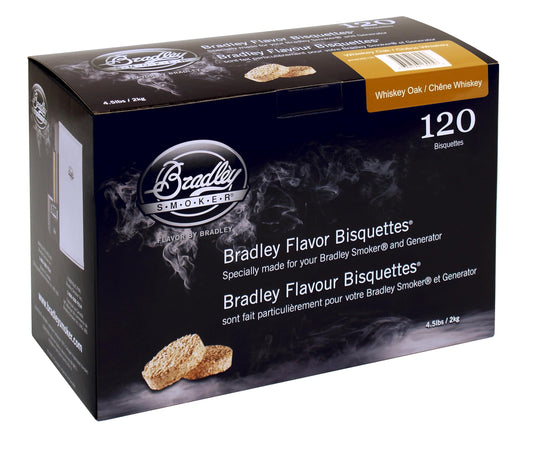 Bradley Smoker Bisquettes For Grilling and BBQ, Hickory Wood Blend, 120 Pack 🍁 All In One Marketplace Canada