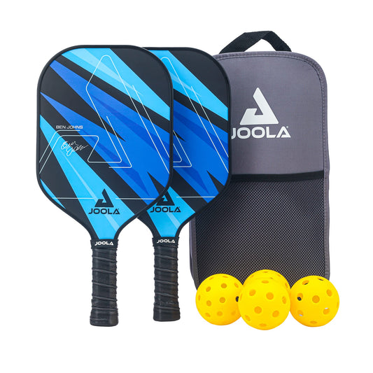 JOOLA Ben Johns Pickleball Set - Made with Reinforced Fiberglass and Honeycomb Polypropylene - Includes 2 Paddles, 4 Balls, and JOOLA Pickleball Bag 🍁 All In One Marketplace Canada