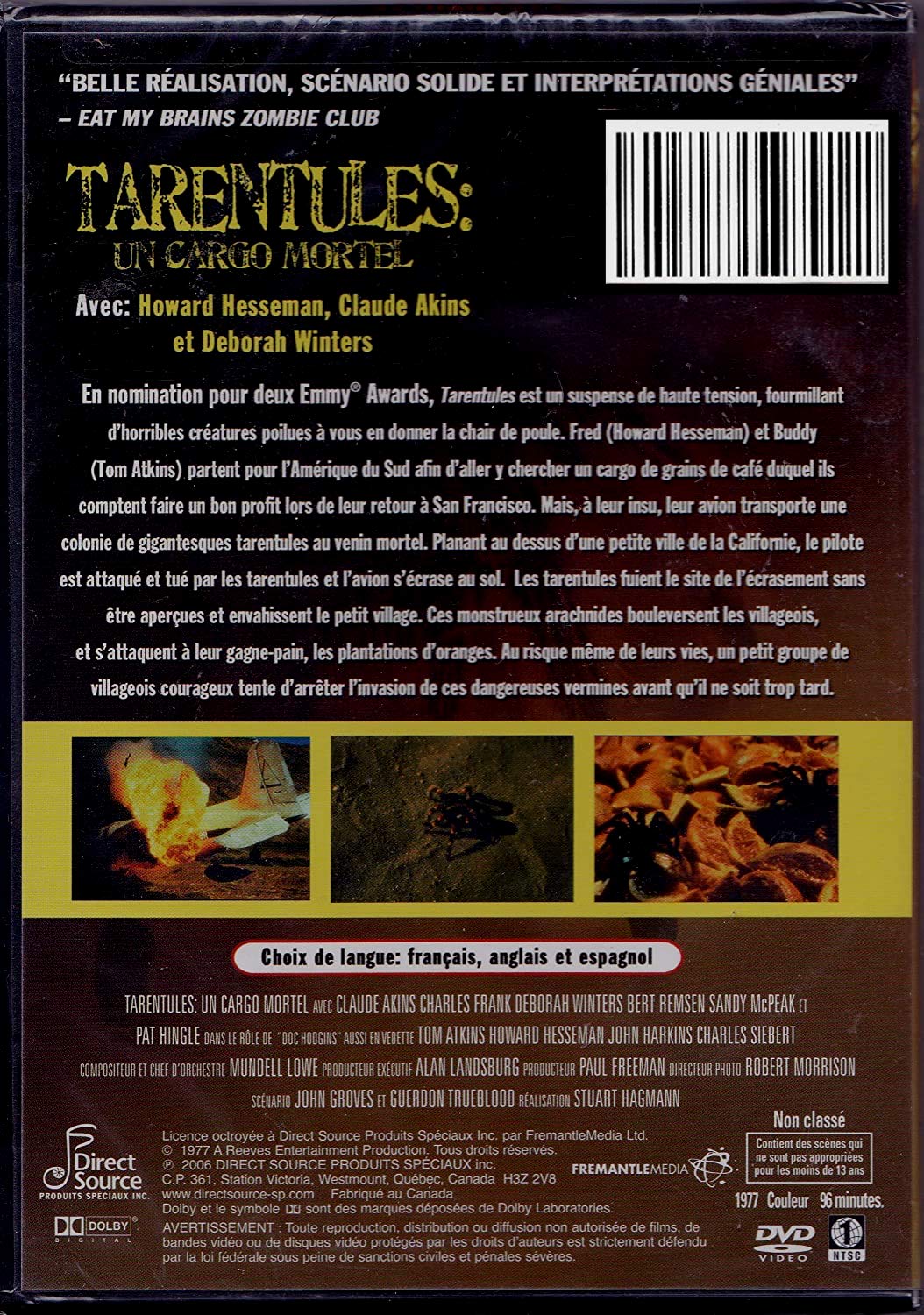 Tarentules: Un Cargo Mortel (English/French) 1977
