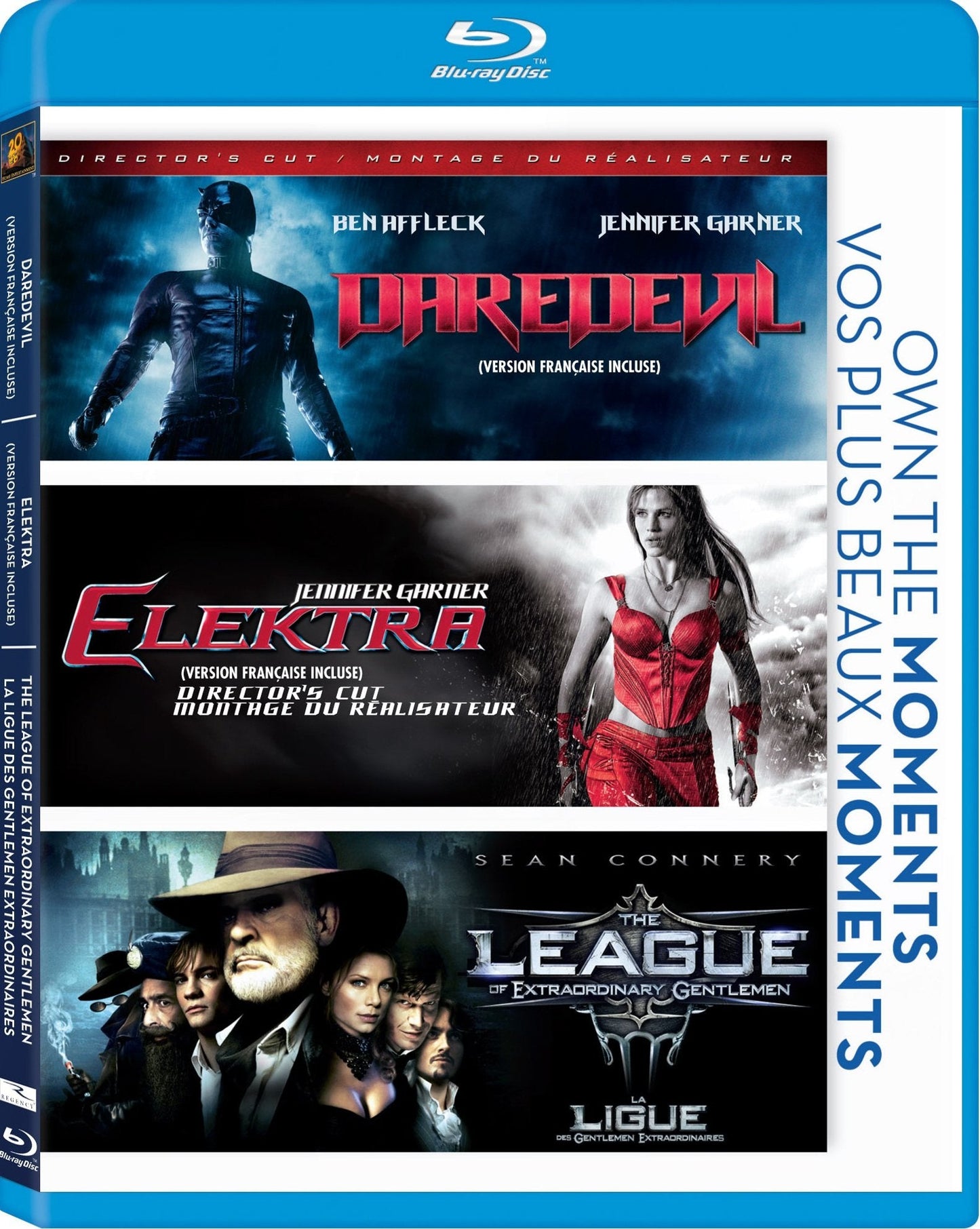 Triple Feature (Daredevil / The League of Extraordinary Gentlemen / Elektra) [Blu-ray]