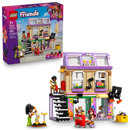 LEGO Friends Music Store & Apartment Building Set - Interactive Storytelling Playset for Girls & Boys, Ages 7+ - Includes Marimba The Corgi Toy - Gift Idea for Birthdays and Music Lovers - 42653 🍁 All In One Marketplace Canada
