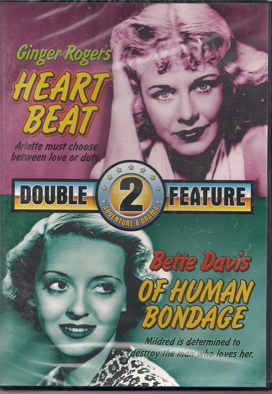 Heart Beat Ginger Rogers + of Human Bondage Bette - DVD