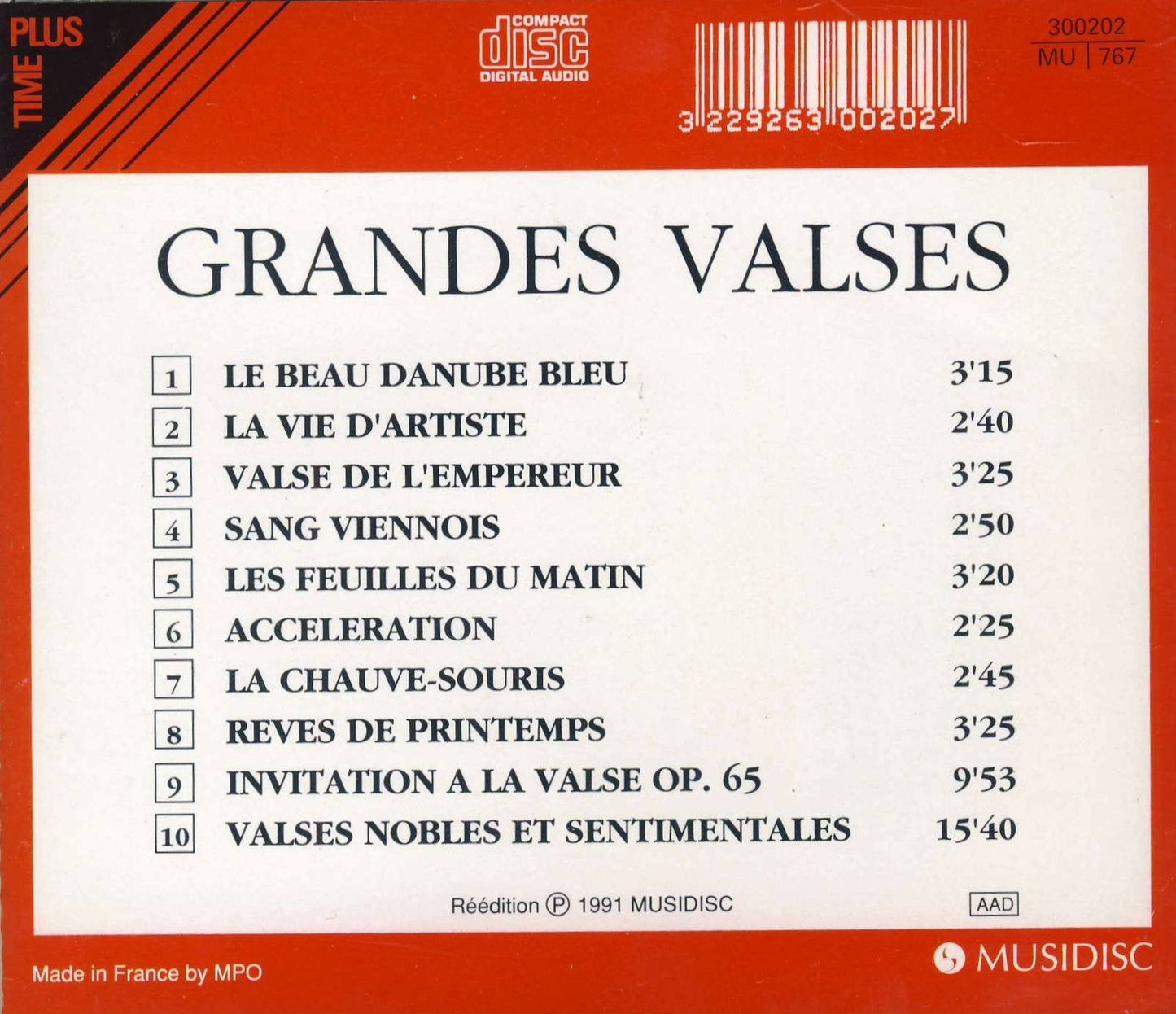 Grandes Valses Vol. 1 (French Import) [Import] [Audio CD] Artistes Divers