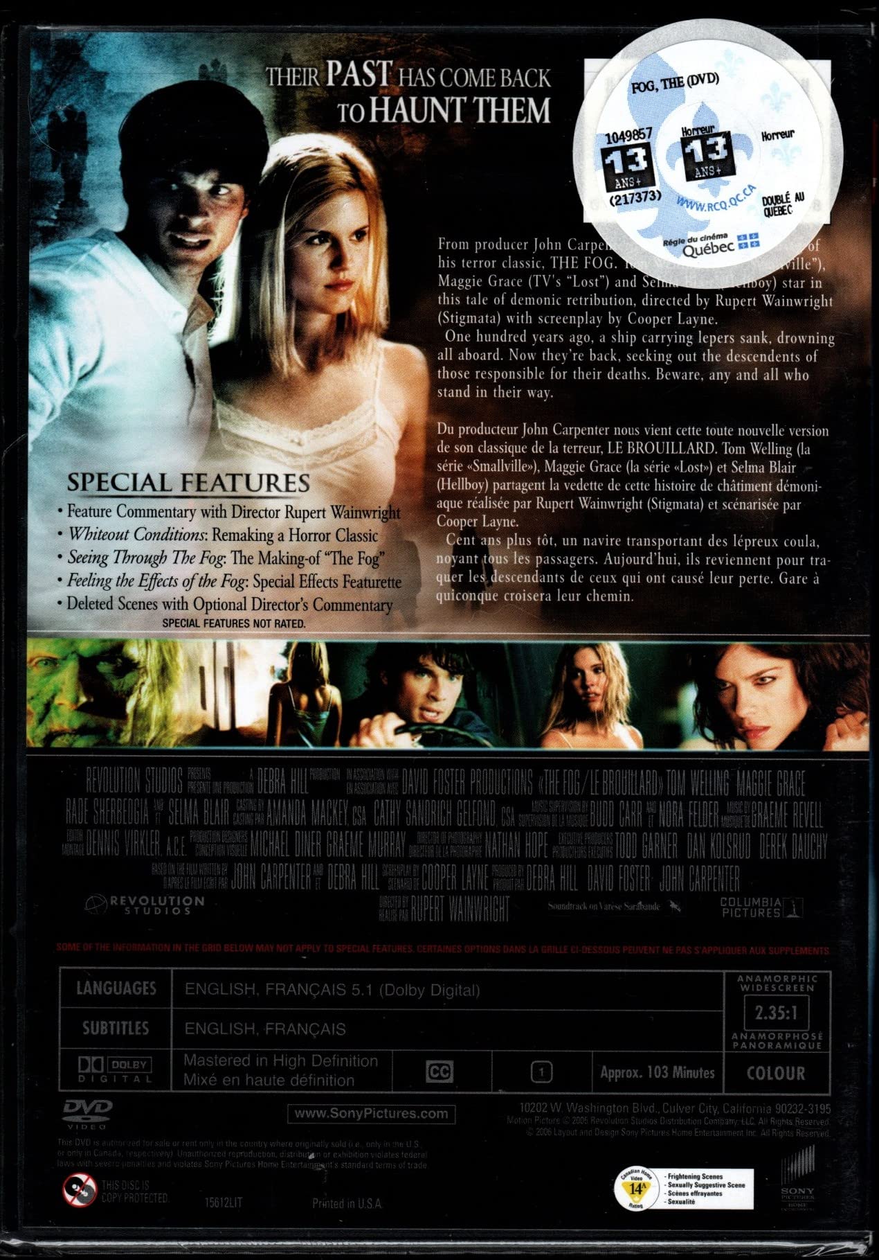Le Brouillard: Version Intégrale (English/French) 2005 (Widescreen) Doublé au Québec (Cover Bilingue)