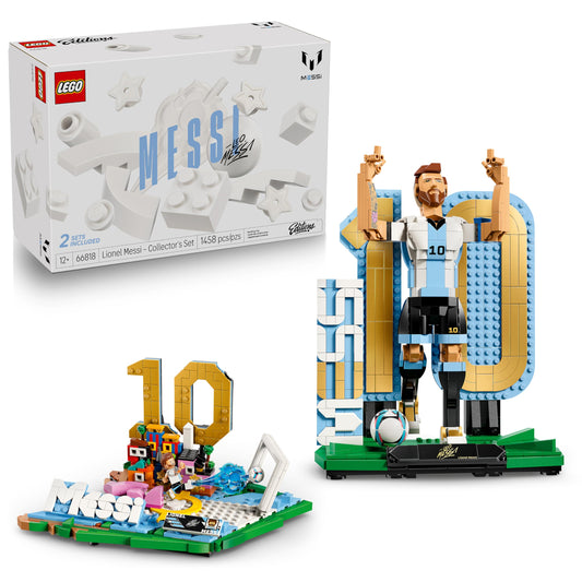 LEGO Editions Lionel Messi – Collector's Set Co-Pack - Building Toy for Kids - Soccer Collectible - Sports Décor for Boys & Girls, Ages 12+ - Gift Idea for Soccer Fans - 66818 🍁 All In One Marketplace Canada