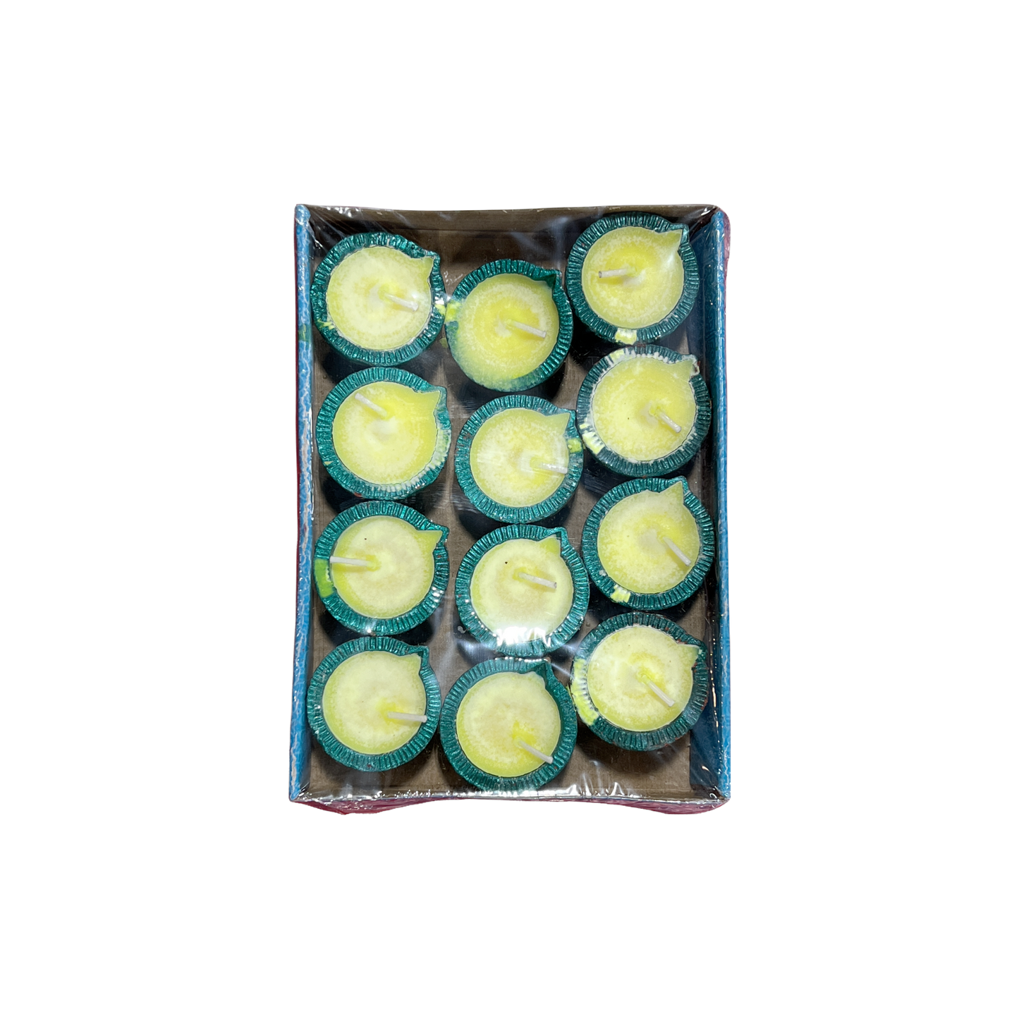 Fancy Round Diya 12 Pcs with Wax