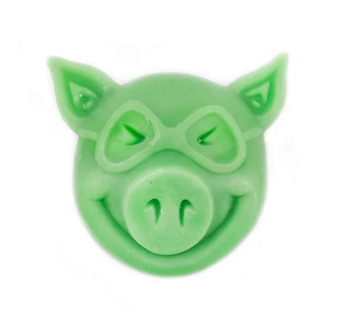Pig Wheels 'Pig Head' Wax - Green
