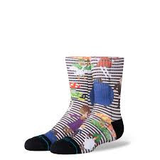 Stance x Willy Wonka The Chocolate Factory 'Wonka' Crew  Socks  - Black/White (KIDS)