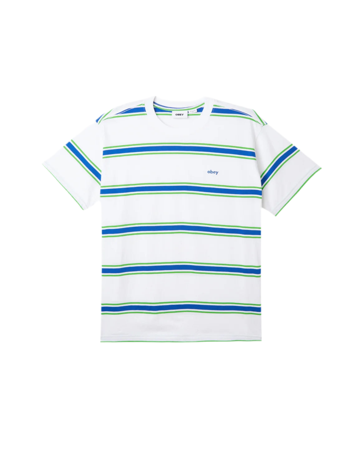 Obey 'Twenty Stripes' Tee - White/Multi