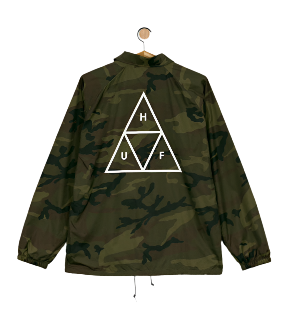 HUF 'Triple Triangle' Windbreaker - Camo