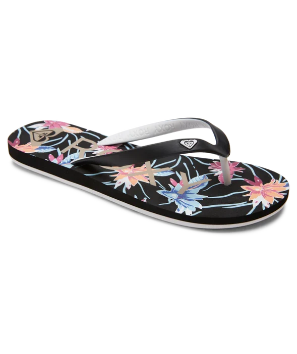 Roxy 'Tahiti Vll' Sandals - All Black