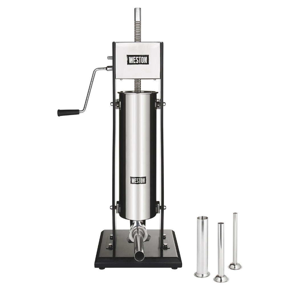 WESTON 86-1501-W 15 Lb Dual Speed Vertical Sausage Stuffer - Blemished package with full warranty
