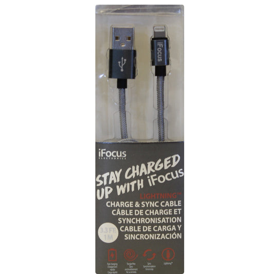 iFOCUS Lightning Charge & Sync cable Grey - 86406-GY