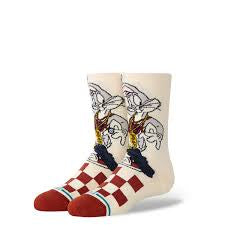 Stance 'Bugs' Crew Socks - Vintage White (KIDS)