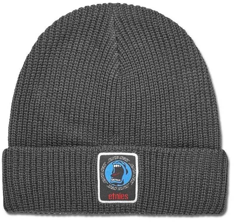 Etnies x Santa Cruz 'Screaming Hand' Beanie - Charcoal