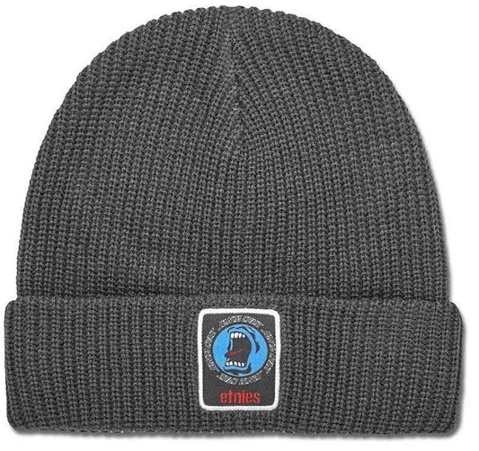 Etnies x Santa Cruz 'Screaming Hand' Beanie - Charcoal