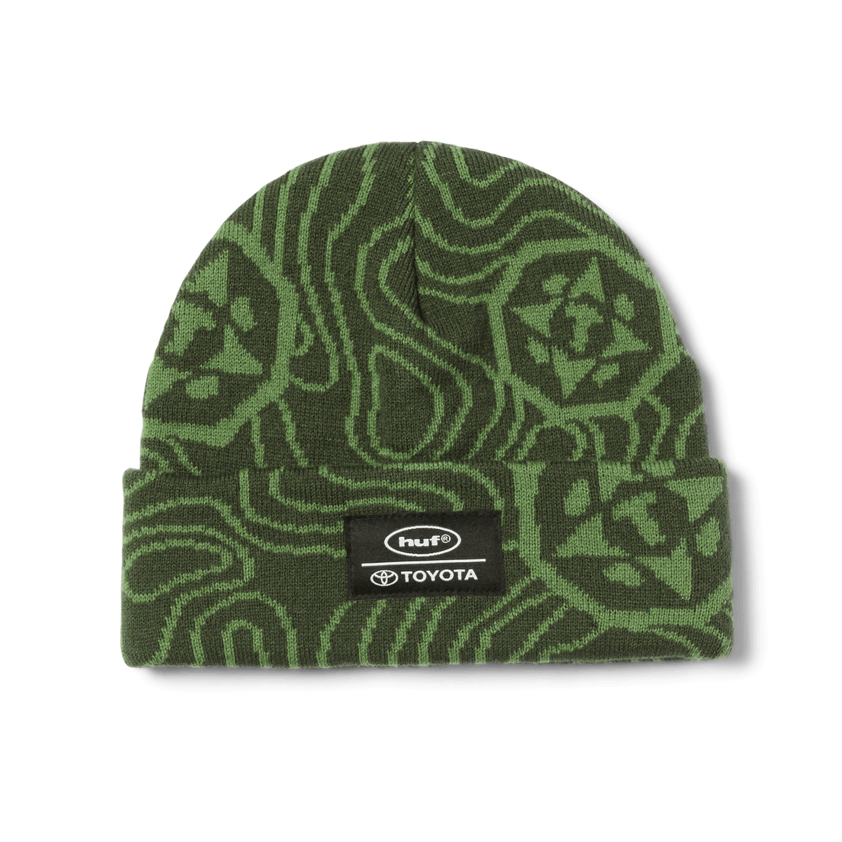 HUF x Toyota Trailhunter 'Topography' Beanie - Everest