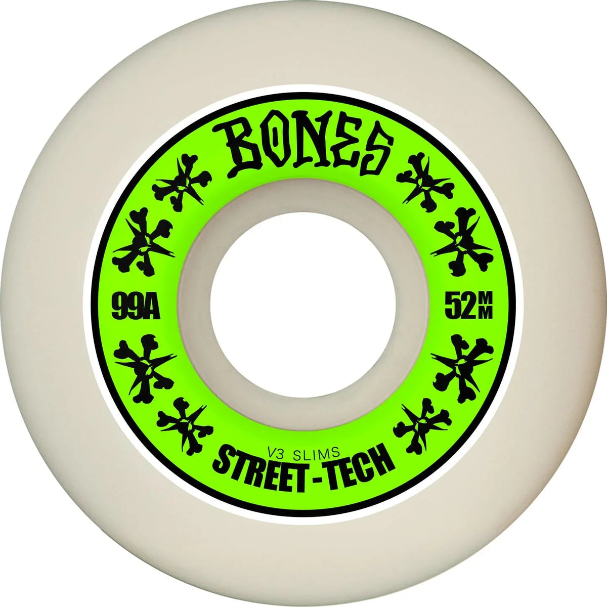 Bones 'STF Slims' V3 99A Wheels 52MM - Natural