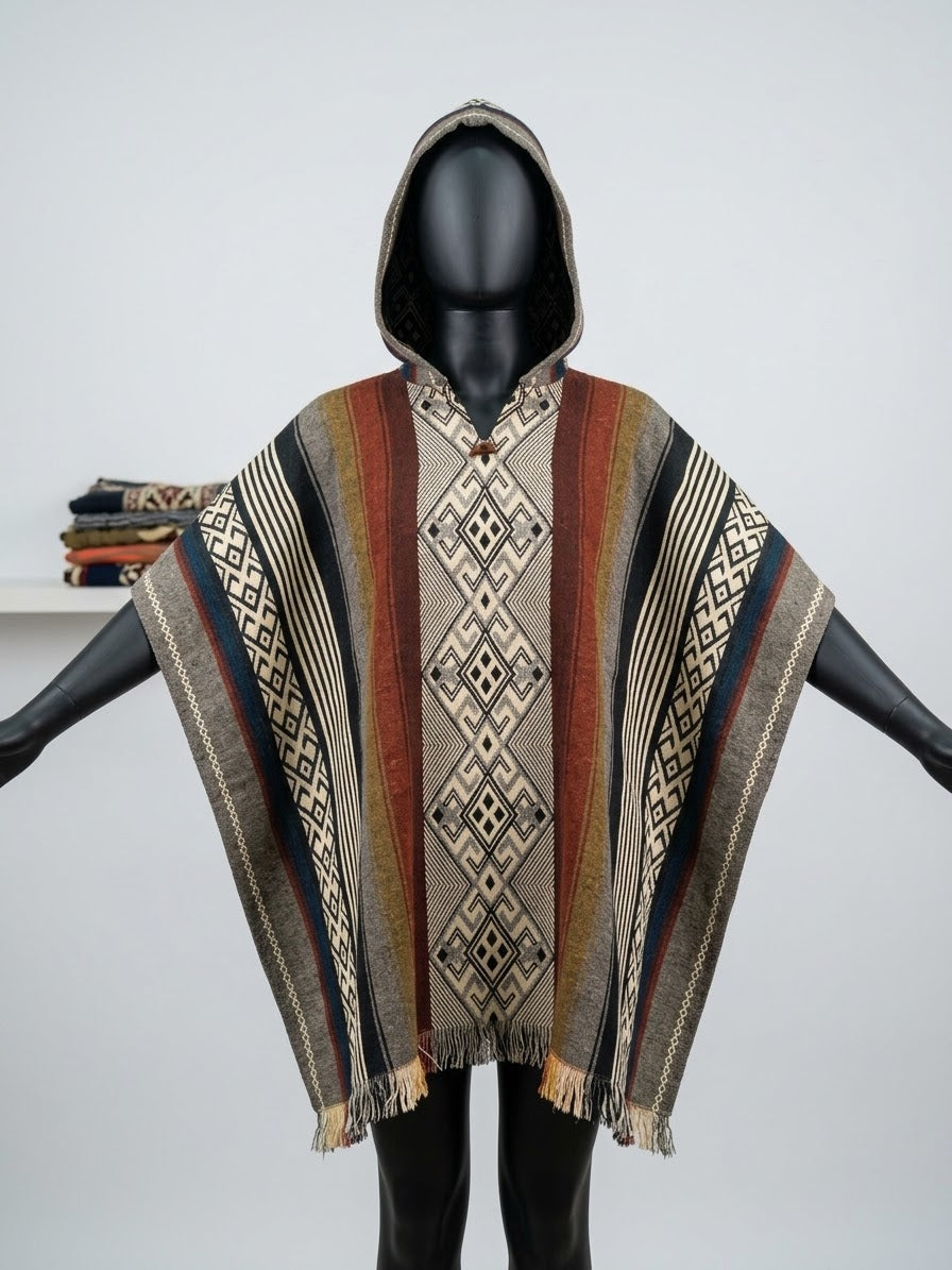Symmetry HandMade Wool Poncho