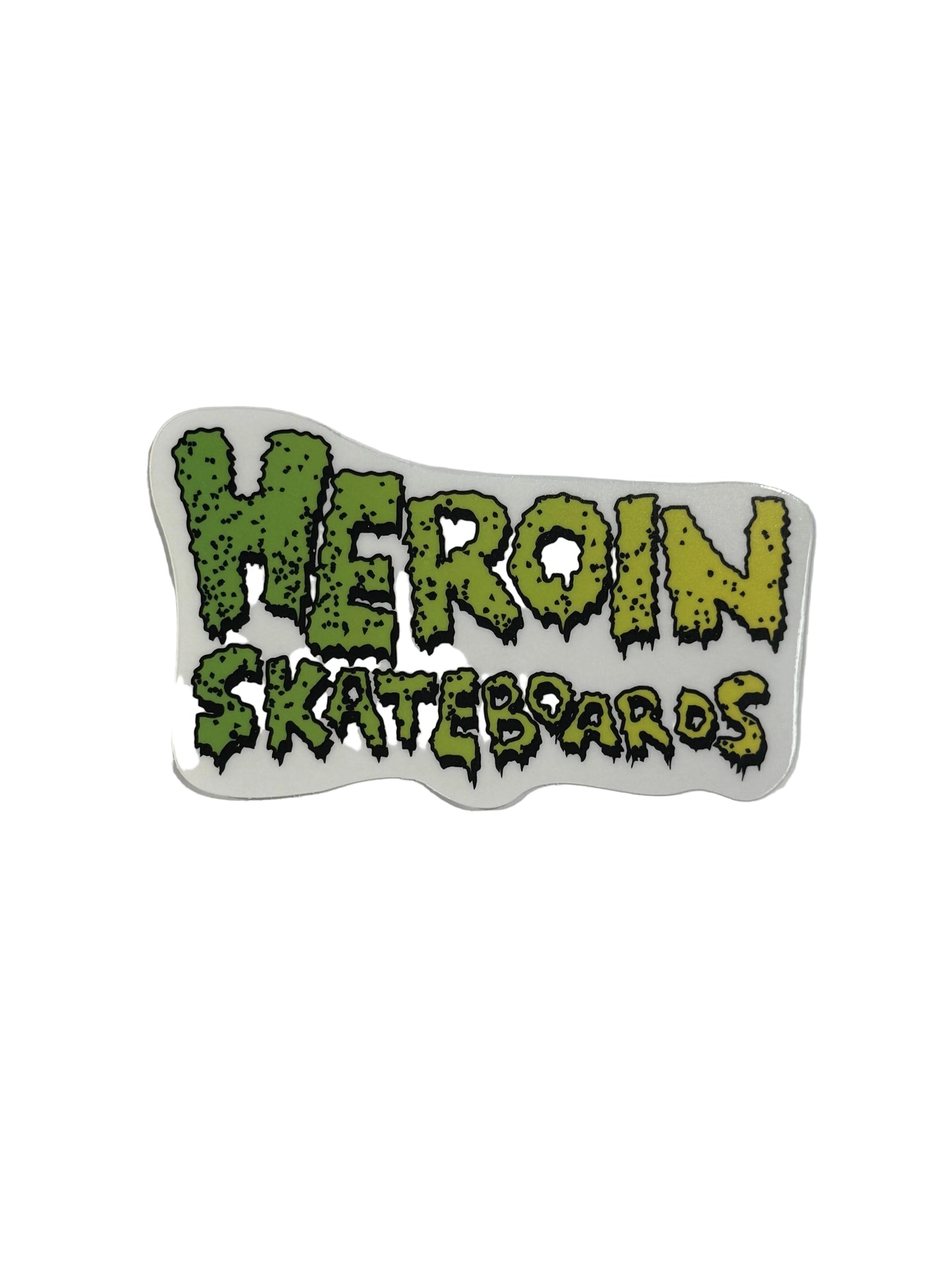 Heroin Skateboards 'Slime Logo' Sticker - Green