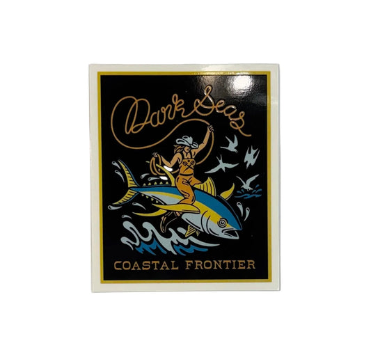 Dark Seas 'Costal Frontier' Sticker - Black