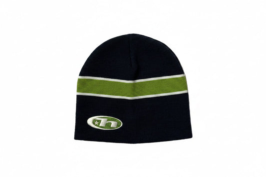 HUF 'Frequency' Skull Beanie - Navy/Green