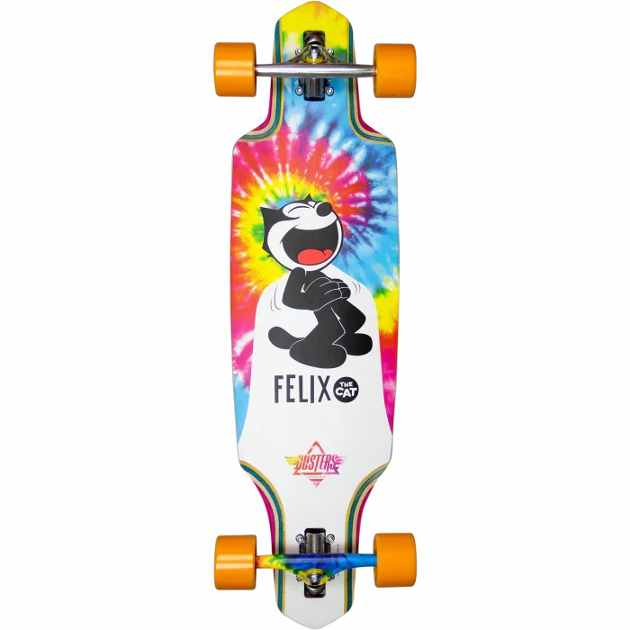 Dusters 'Felix the Cat' Complete Longboard - Tie Dye