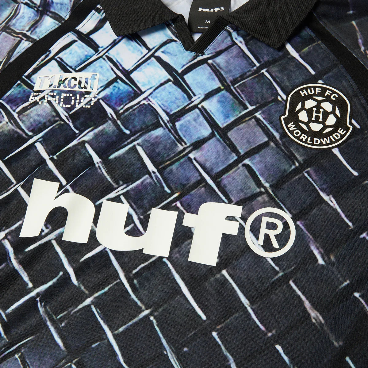 HUF 'Diamond Plate' Jersey - Black