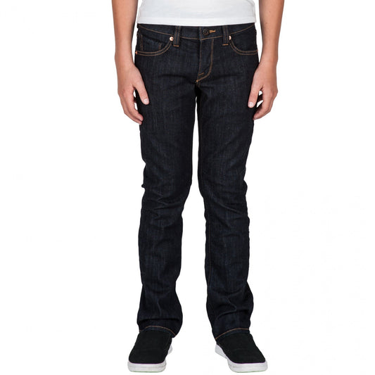 Volcom 'Vorta' Slim Straight Jeans - Rinse (KIDS)