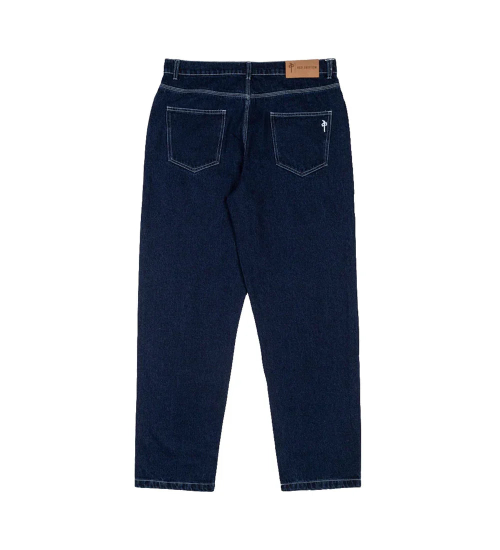 Red Dragon 'Franklin' Baggy Jeans - Dark Blue