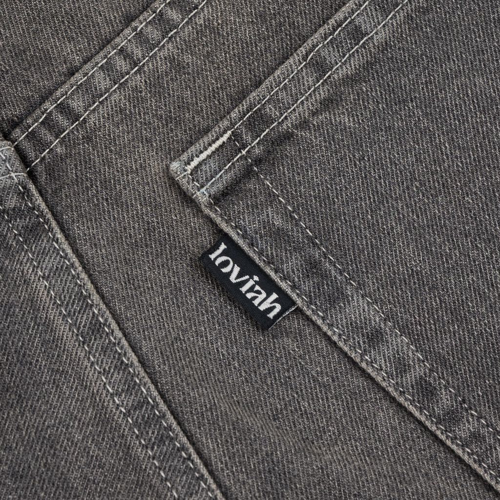 Loviah 'Jhorts' Denim Baggy Shorts - Grey Stonewash