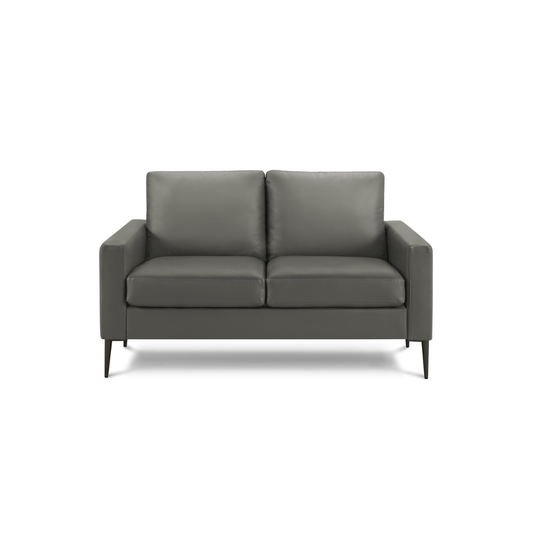 Causeuse de 58" avec deux coussins de Monarch - RA-02 - PU gris (8J32A02)