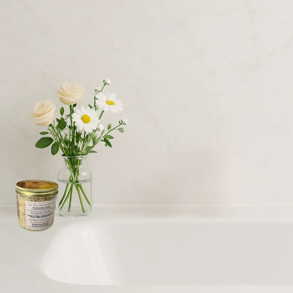 Sels de bain au magnésium Rose Radiance – Floral