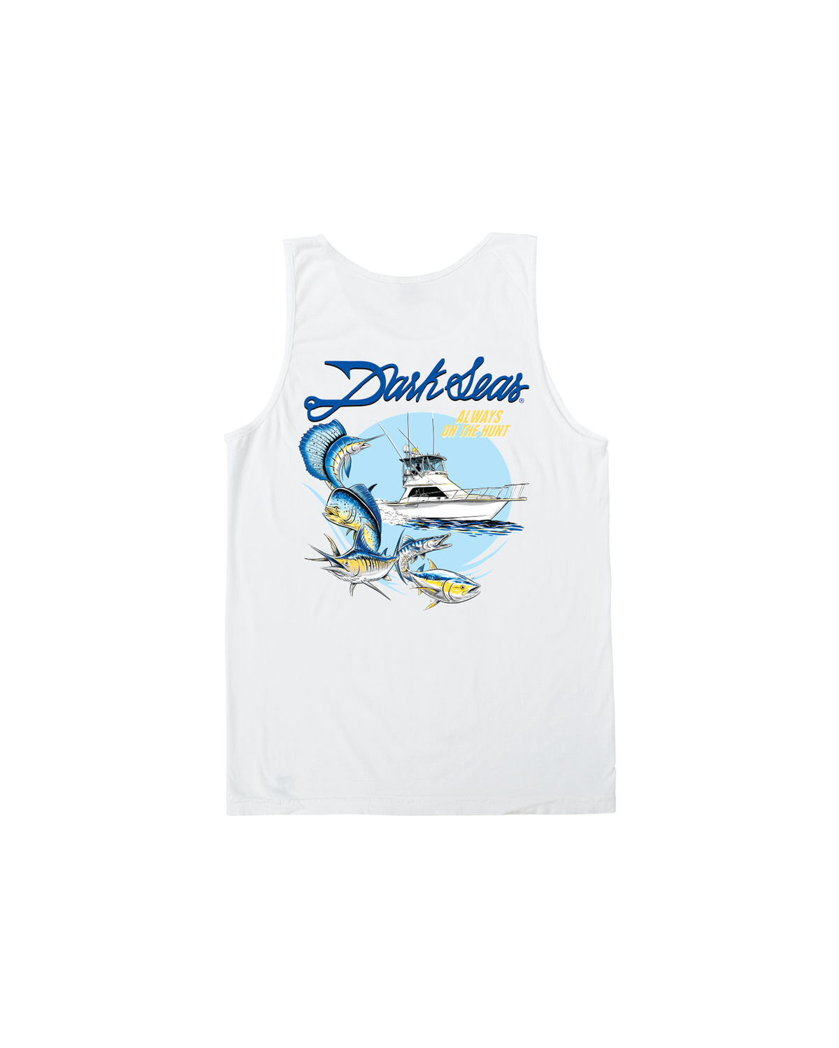 Dark Seas 'Reel Legends' Tank Top - White