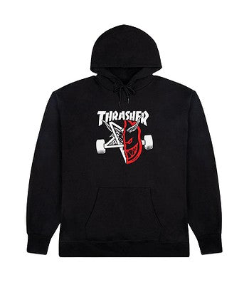Thrasher x Spitfire 'Thrash & Burn' Hoodie - Black