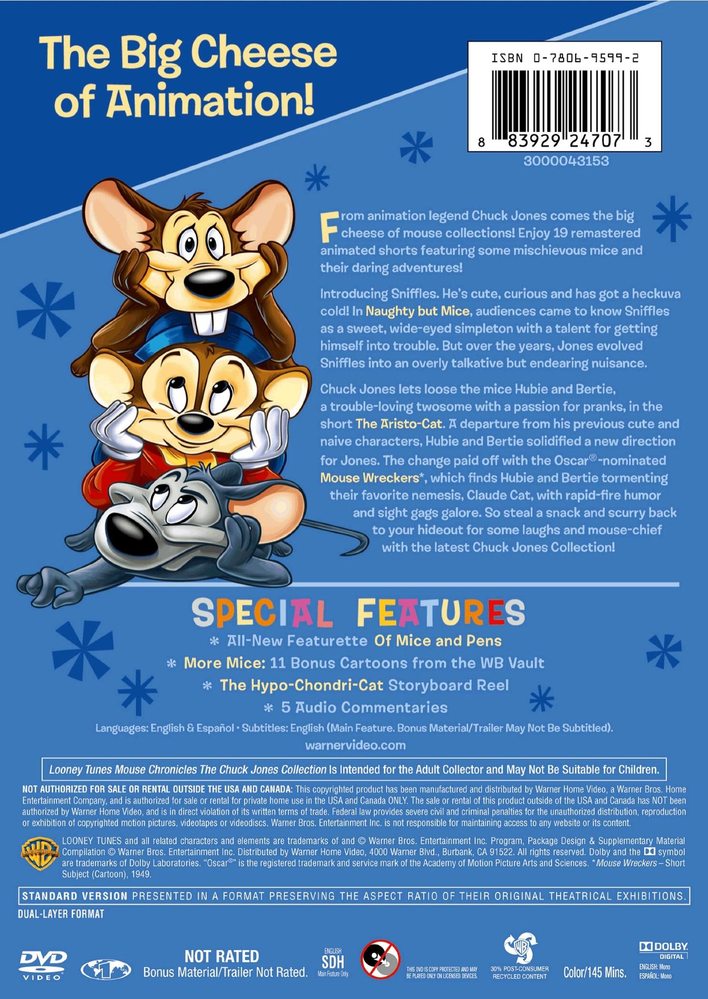 Looney Tunes the Chuck Jones Collection Mouse Chronicles - DVD