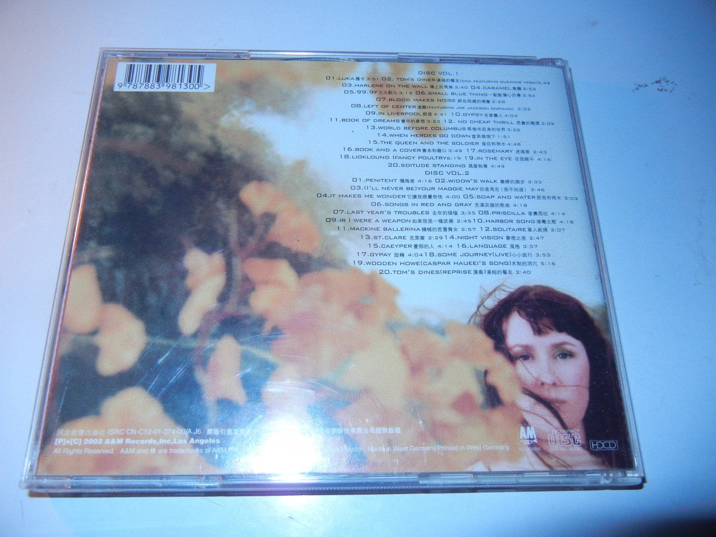 Suzanne Vega / Songs in Red & Gray - CD (Used)