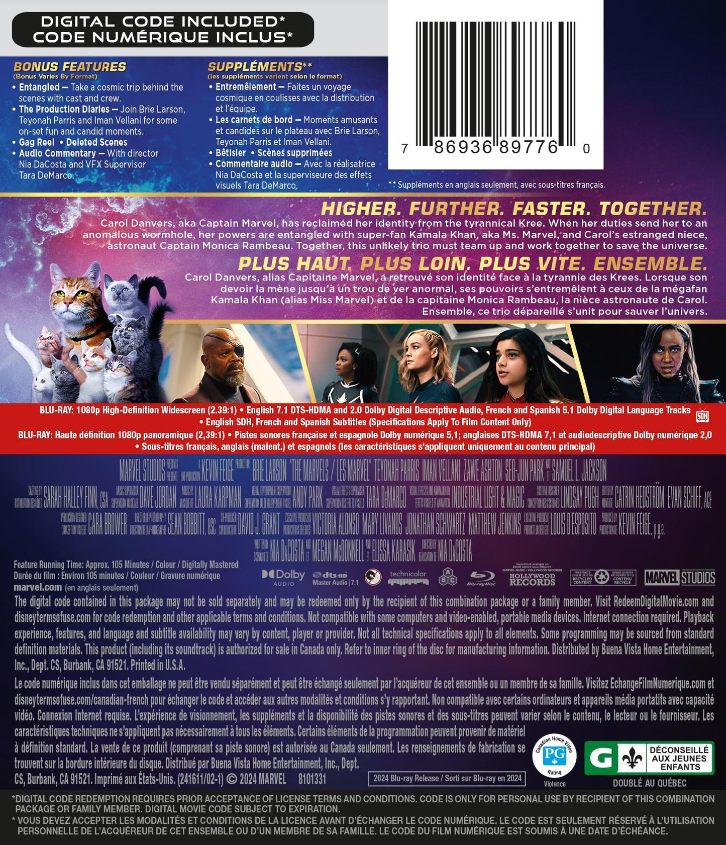 The Marvels [Blu-ray] (Bilingual)