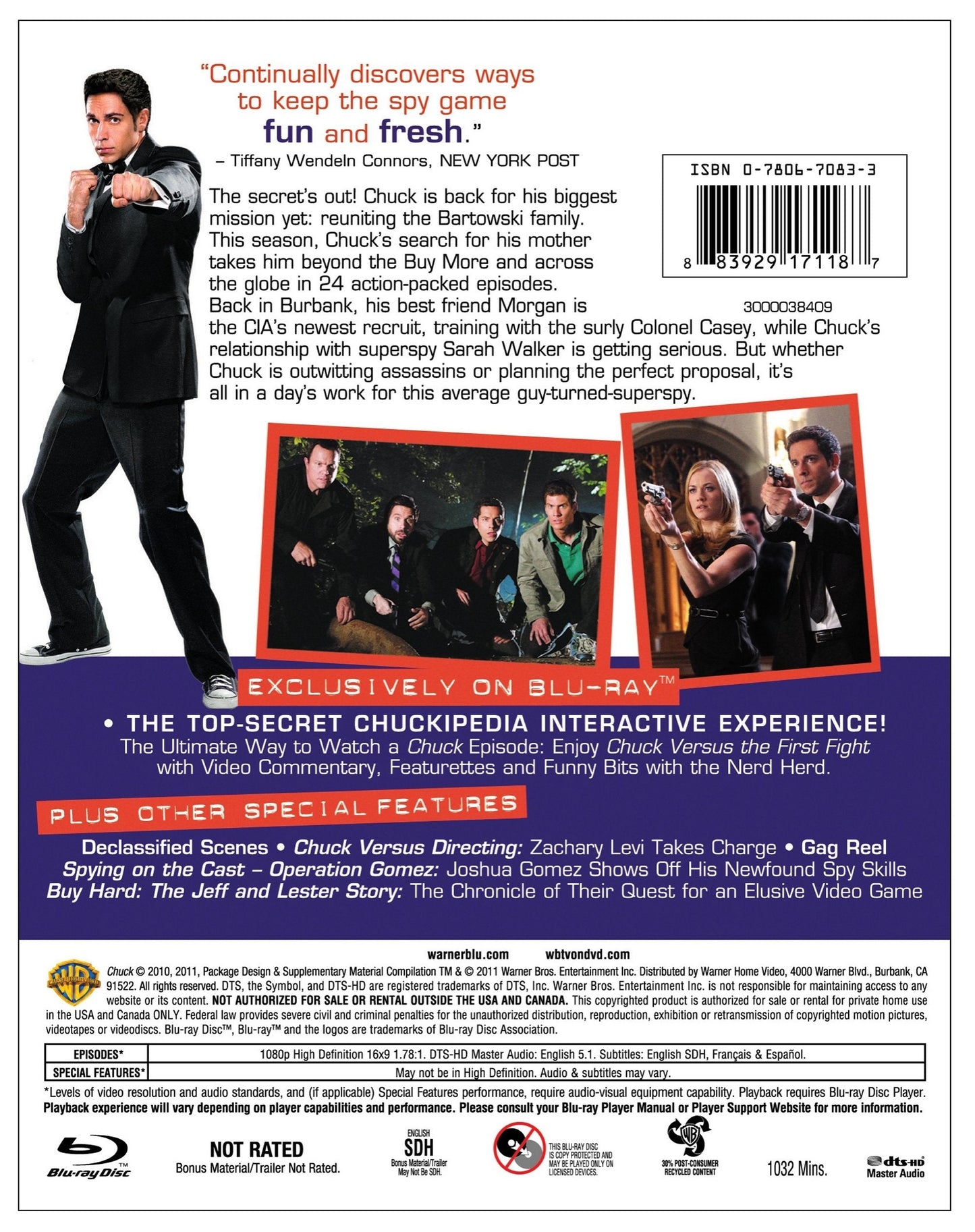 Chuck: Season 4 [Blu-ray]
