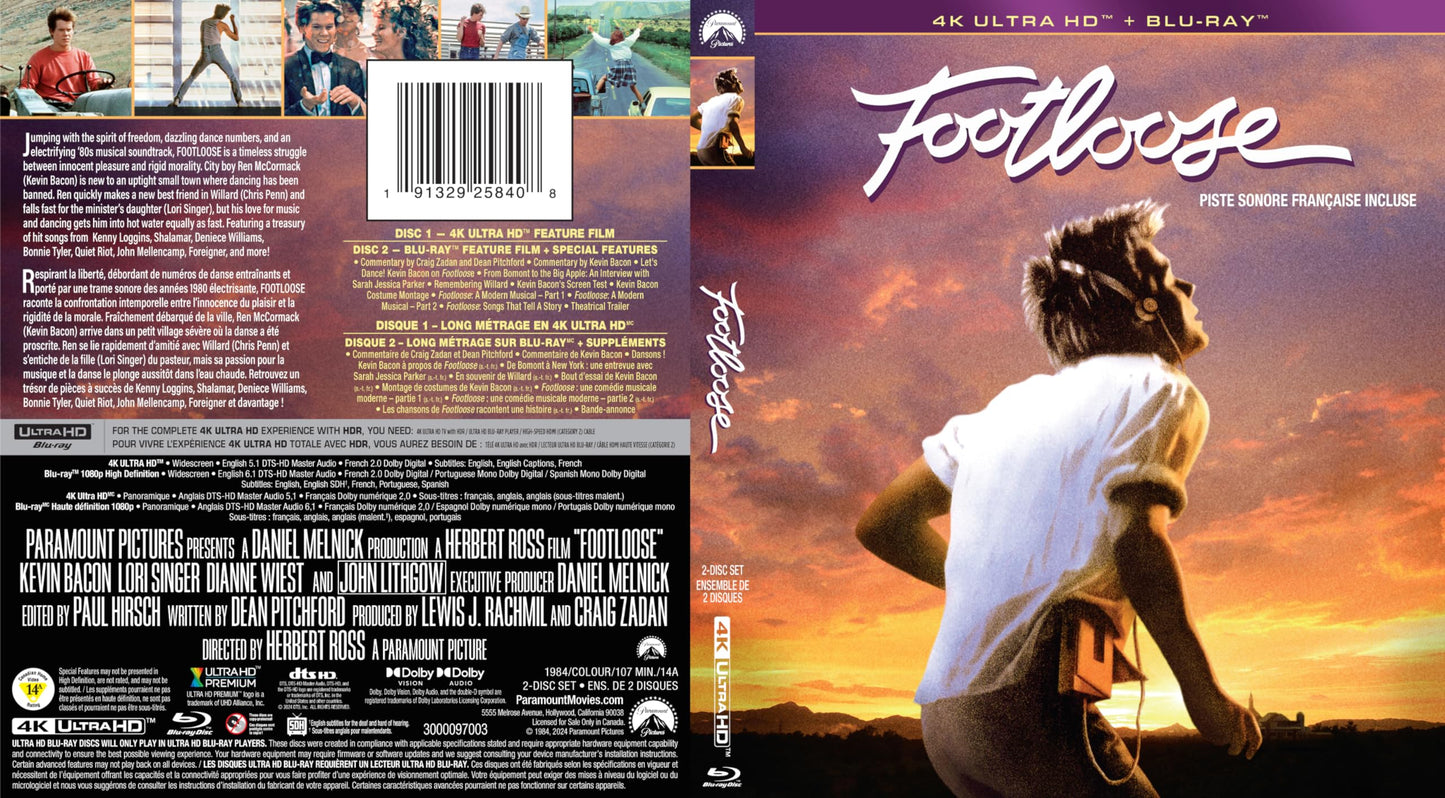 Footloose (1984) - 4K/Blu-Ray (Used)