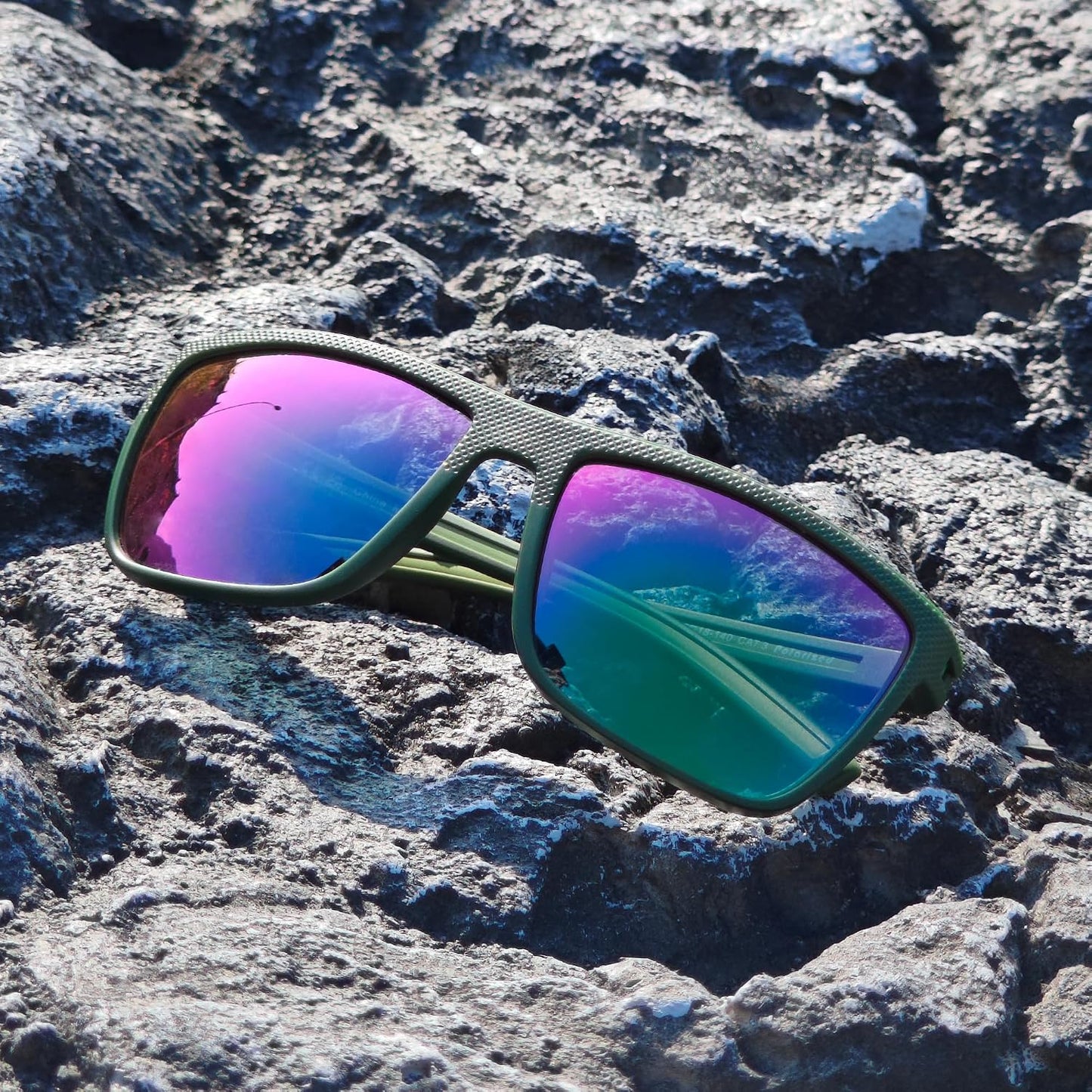 ZENOTTIC Polarized Sunglasses for Men – Lightweight TR90 Frame, UV400, Square