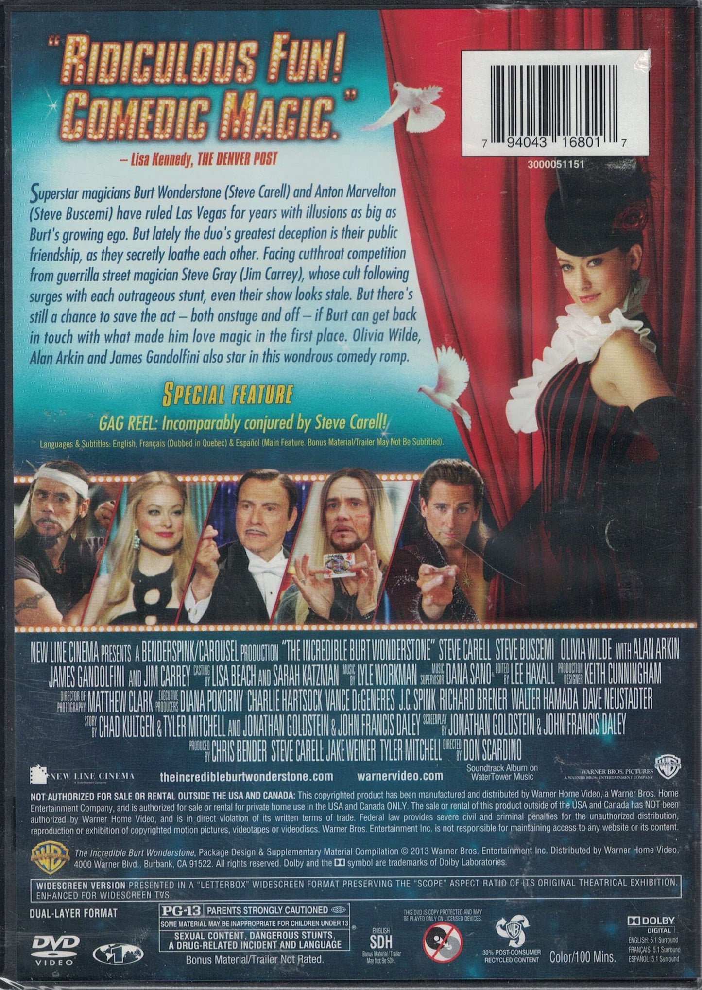 The Incredible Burt Wonderstone - DVD