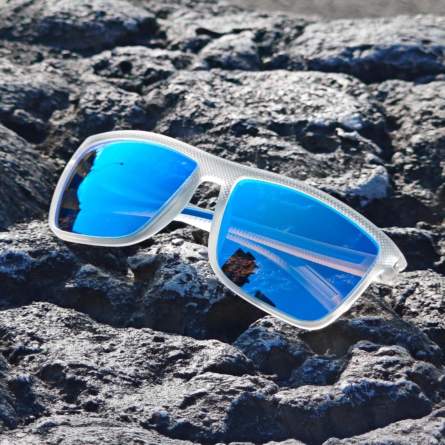 ZENOTTIC Polarized Sunglasses for Men – Lightweight TR90 Frame, UV400, Square