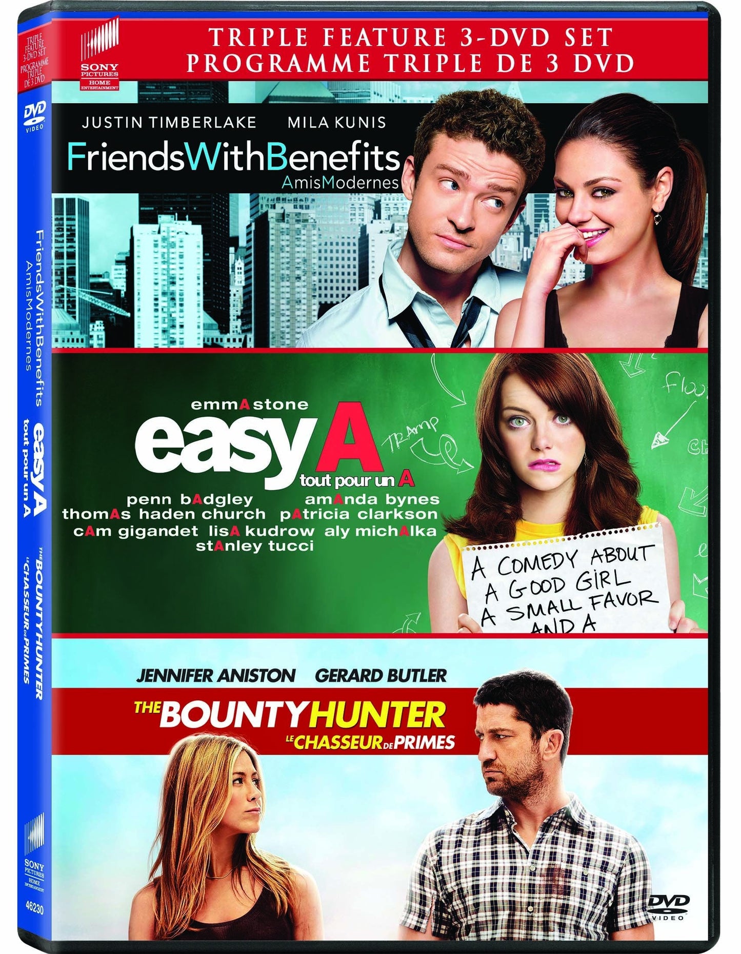 The Bounty Hunter/Easy A/Friends With Benefits [Region 1]