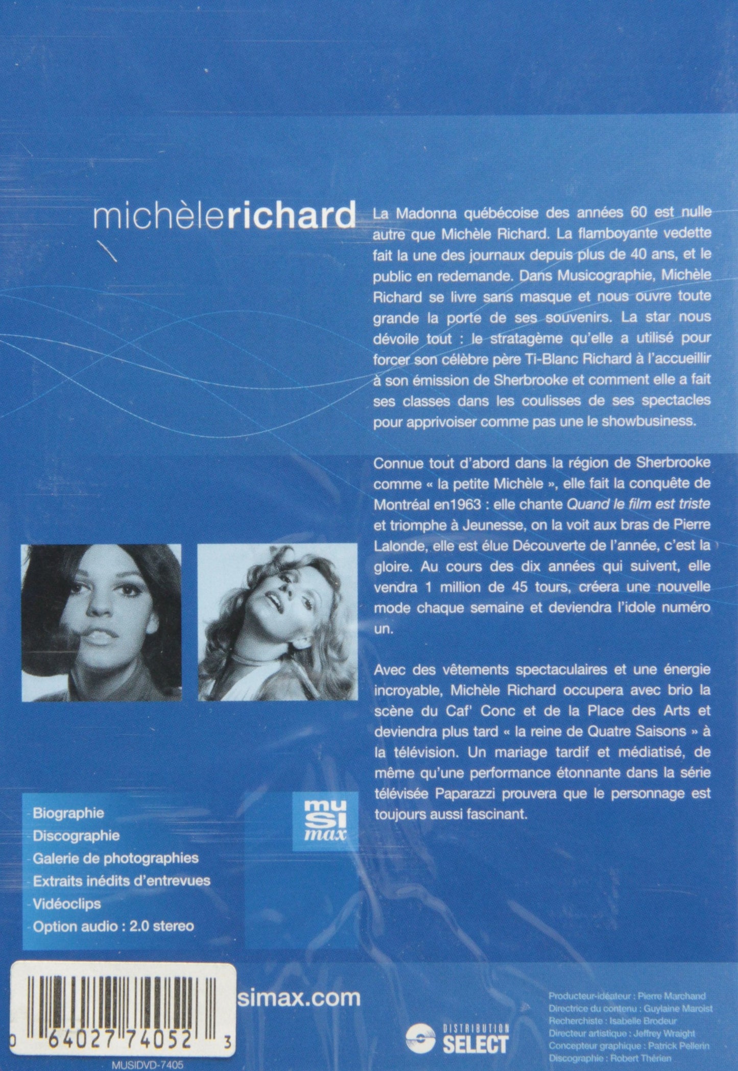 Michele Richard / Musicographie - DVD