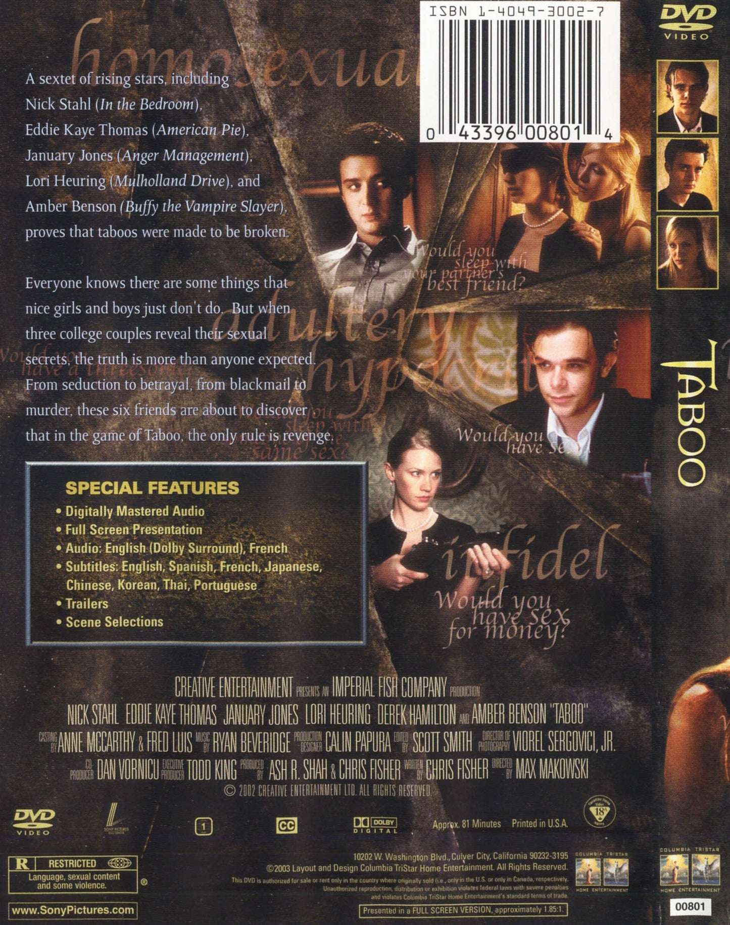 Taboo (Widescreen) (Bilingual)