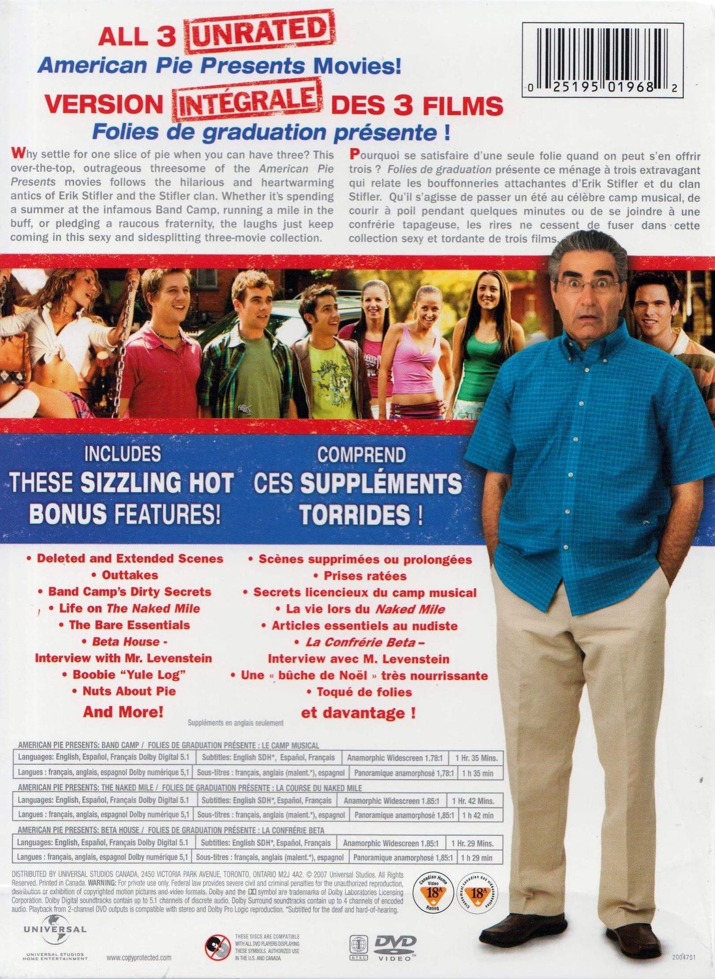 American Pie Presents: The Threesome Pack (Band Camp / The Naked Mile / Beta House) - DVD