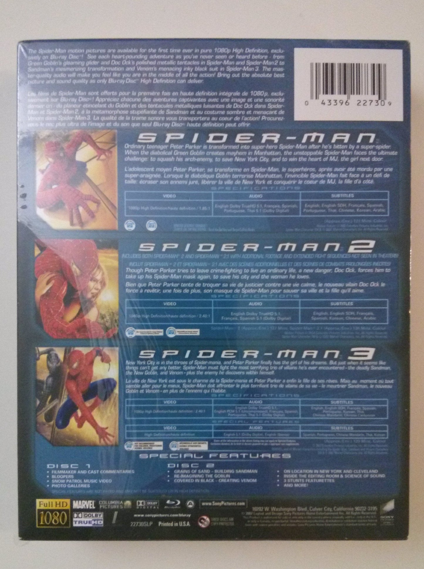 Spider-Man Trilogy - Blu-Ray