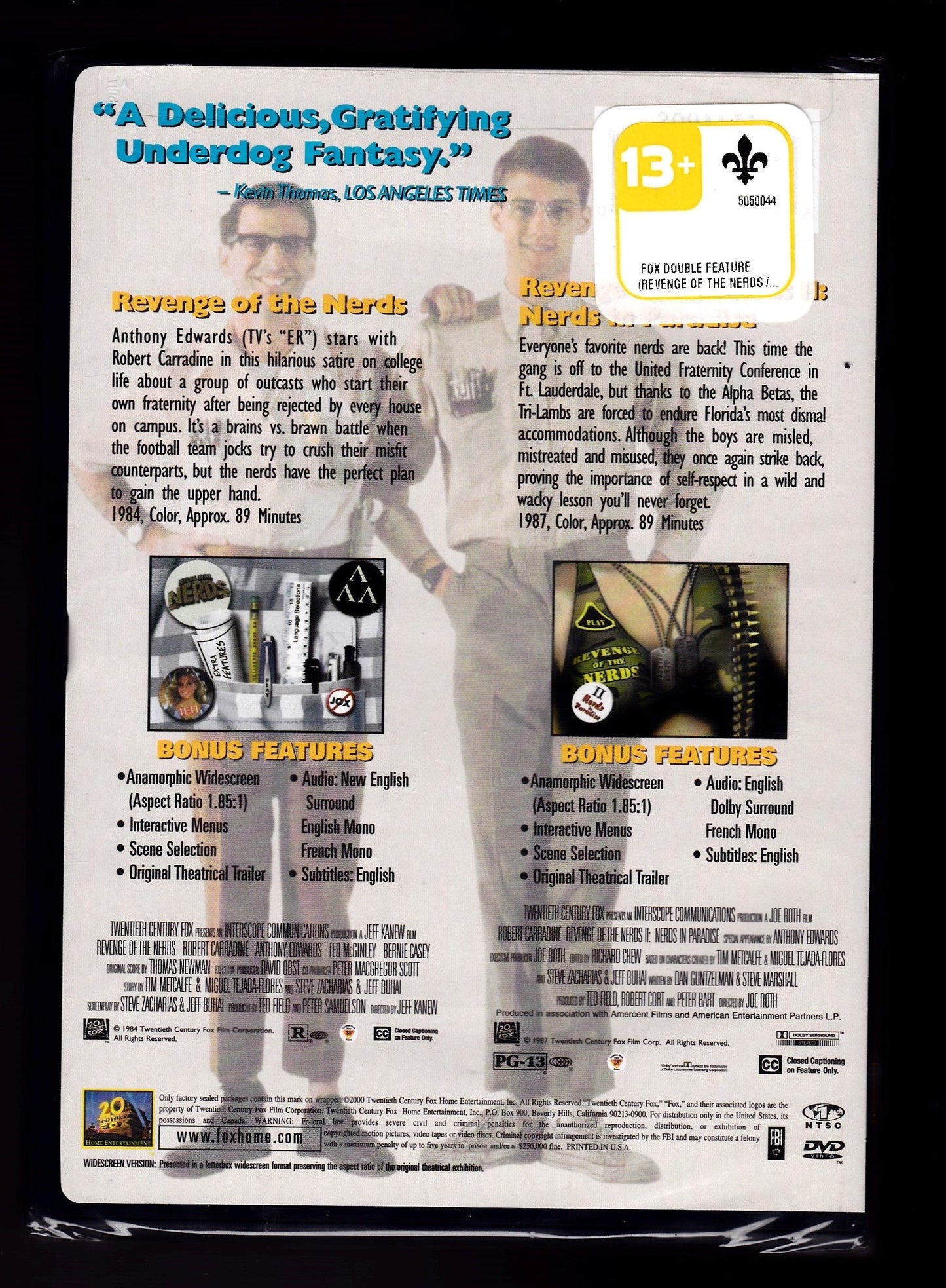 Revenge Of The Nerds / Revenge Of The Nerds II: Nerds In Paradise (Widescreen) - DVD (Used)